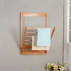 Natural Wood Solid Beech 15.5cm Depth Wall Mounted Drying Rack